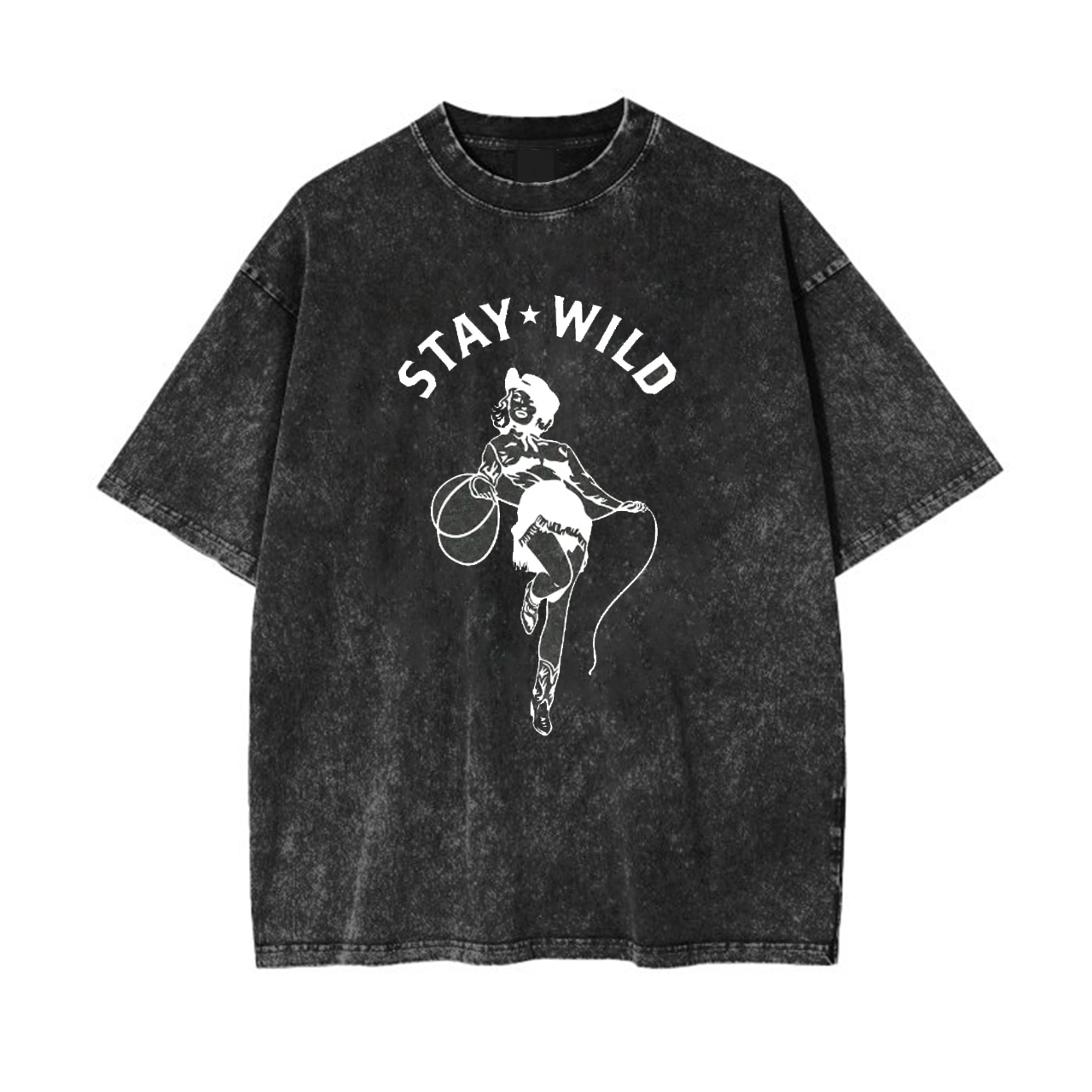 Stay Wild Cowgirl Vintage Rodeo Garment-dye Tees