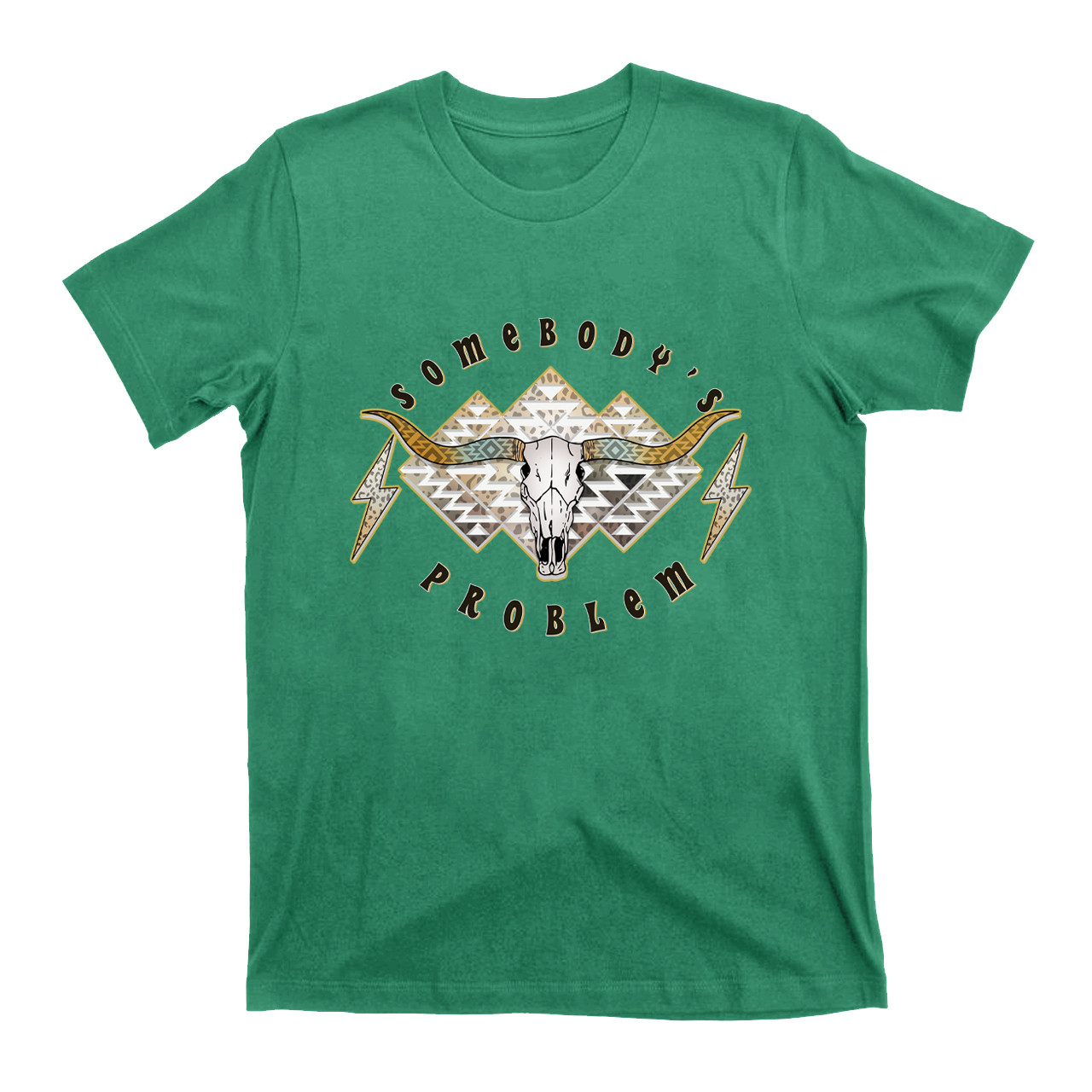 Boho Skull Somebody's Problem T-Shirts