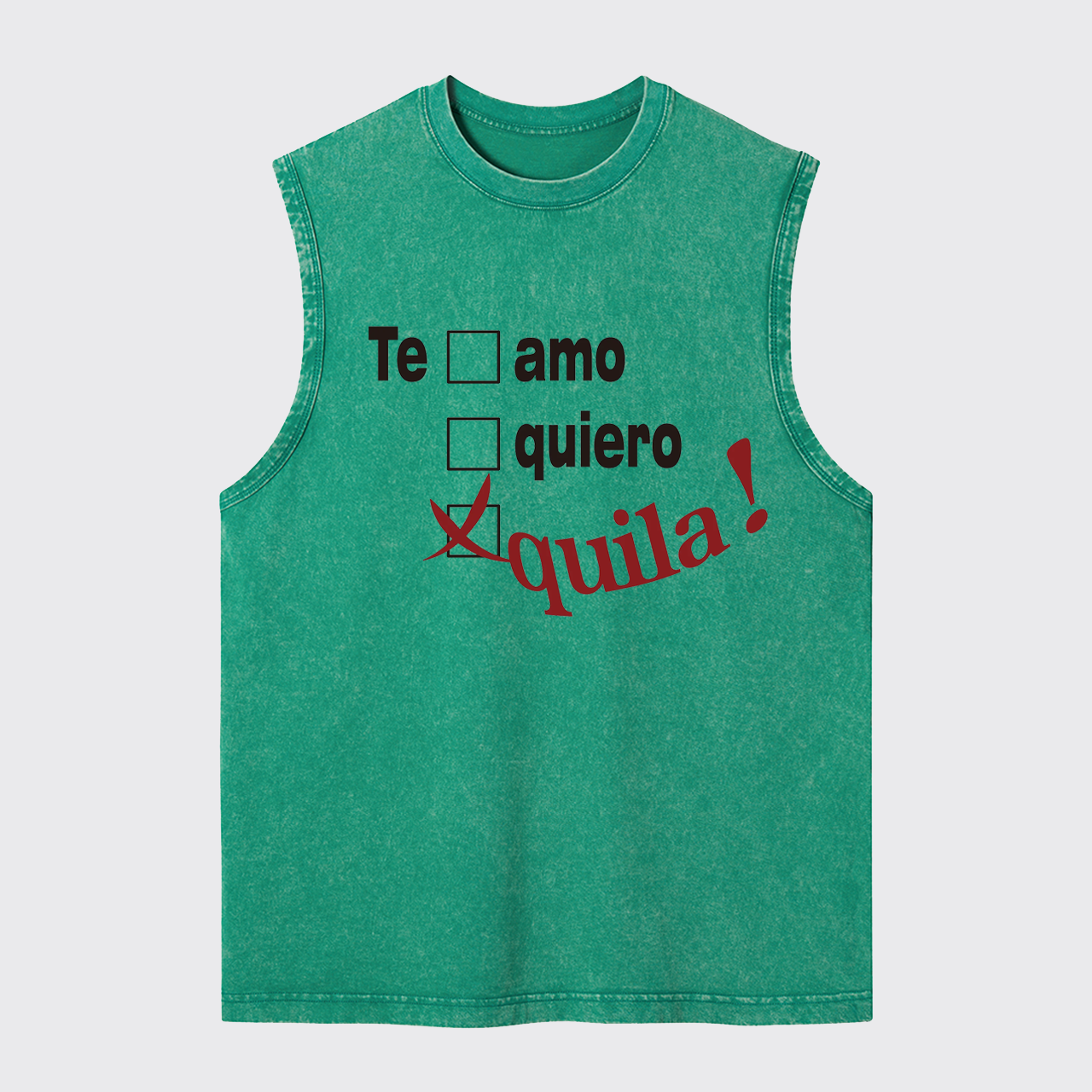 Tequila Lover Washed Tanks