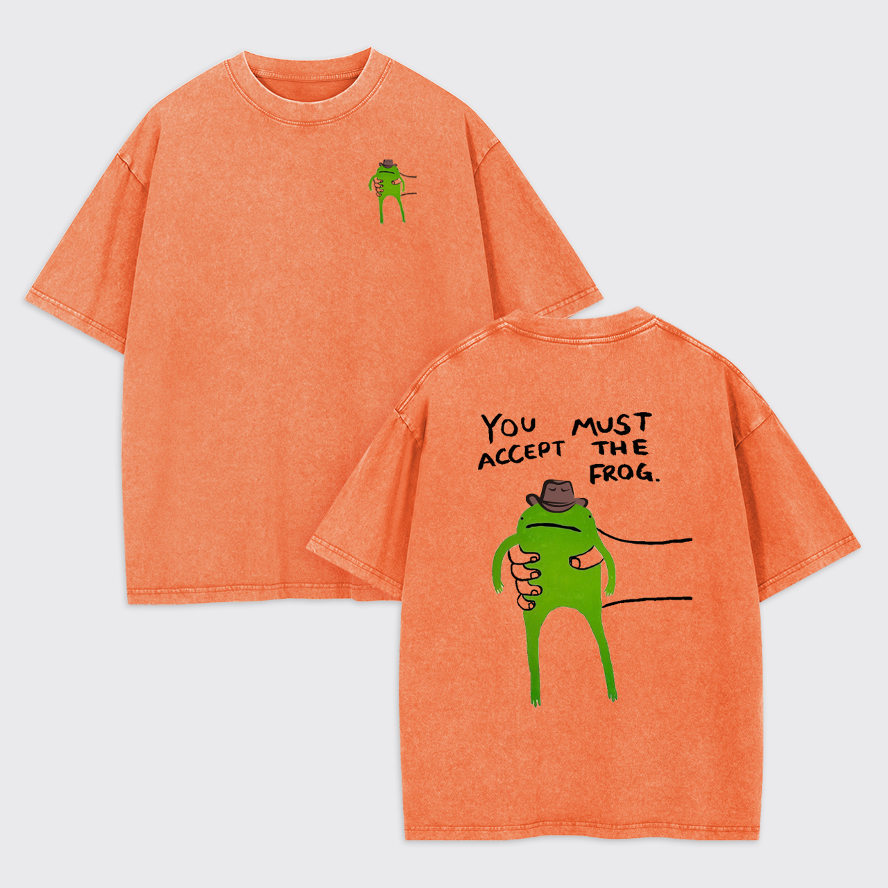 You Must Accept The Cowboy Frog Garment-dye Tees