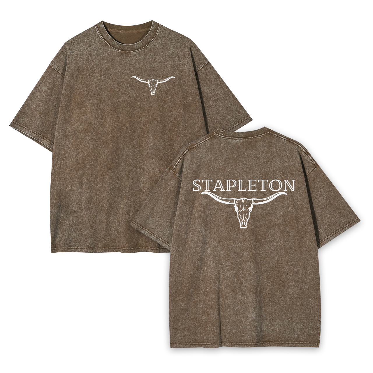 Stapleton Cow Bull Garment-dye Tees