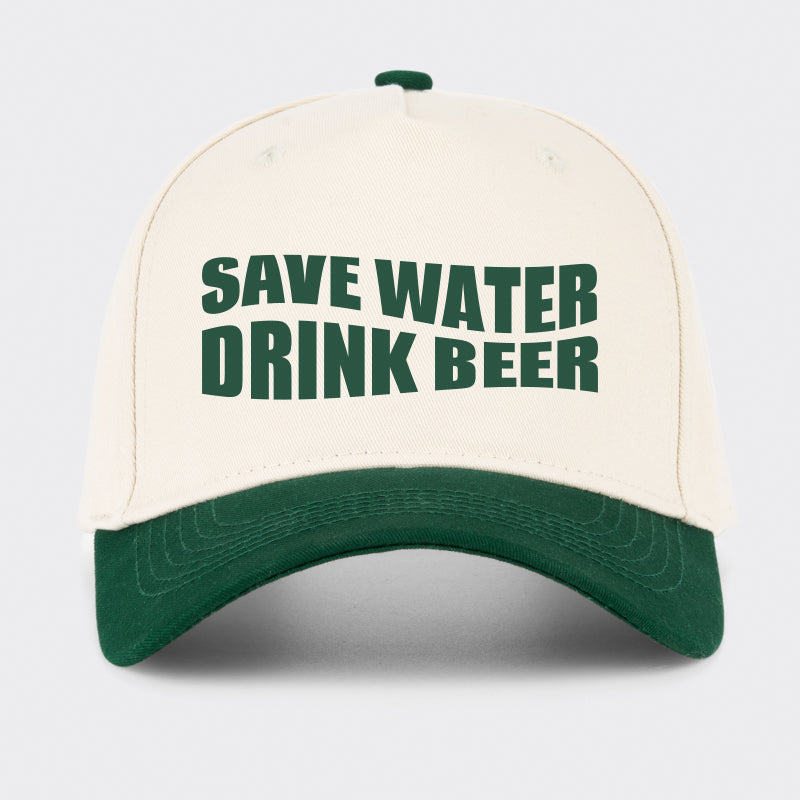 Save Water Drink Beer Baseball Cap