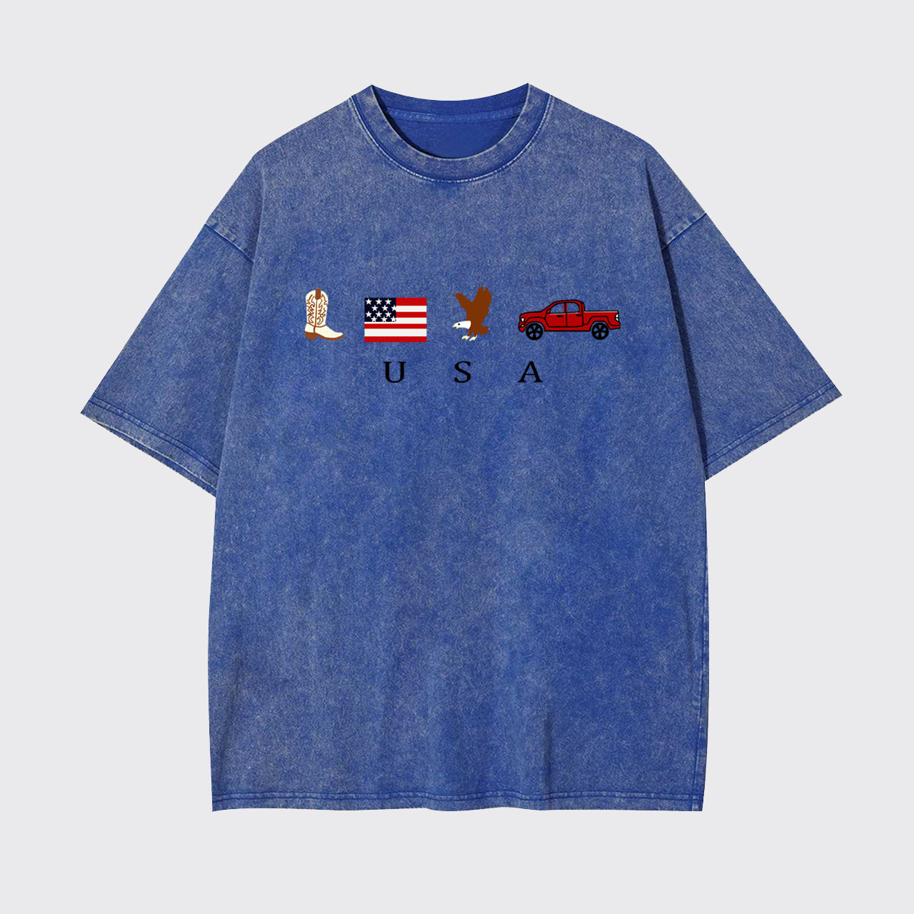 4th Of July-USA Icons Garment-dye Tees