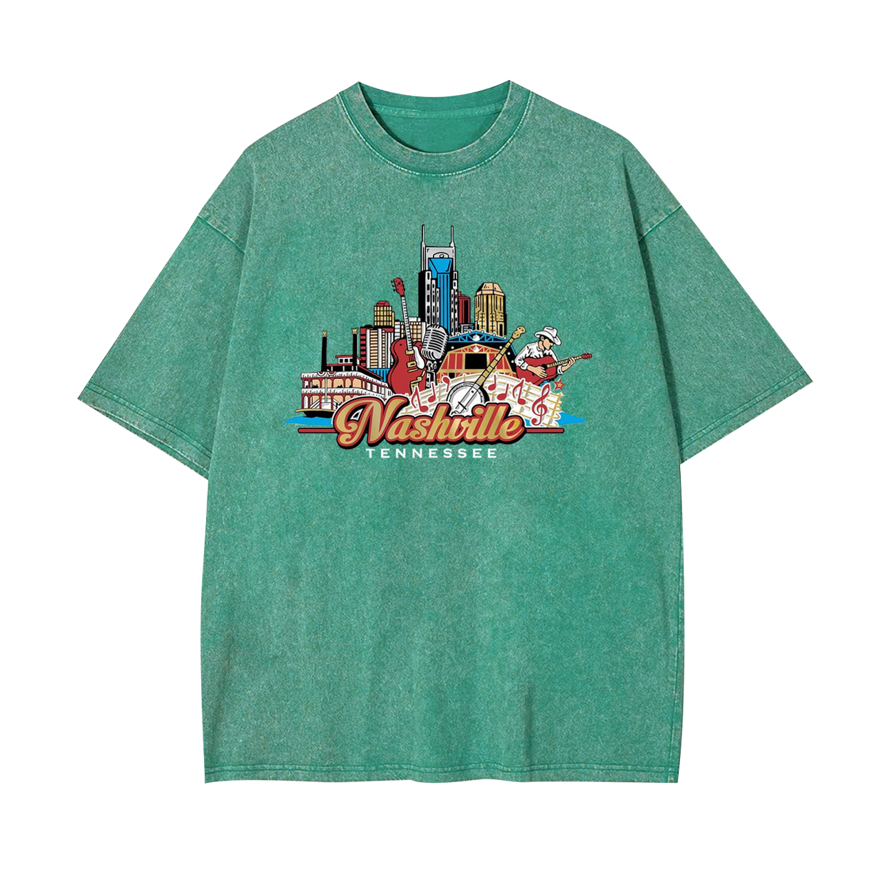 Nashville Tennessee Country Music City Garment-dye Tees