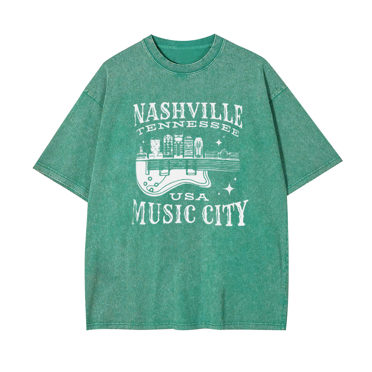 Nashville Tennessee USA Music City Garment-dye Tees