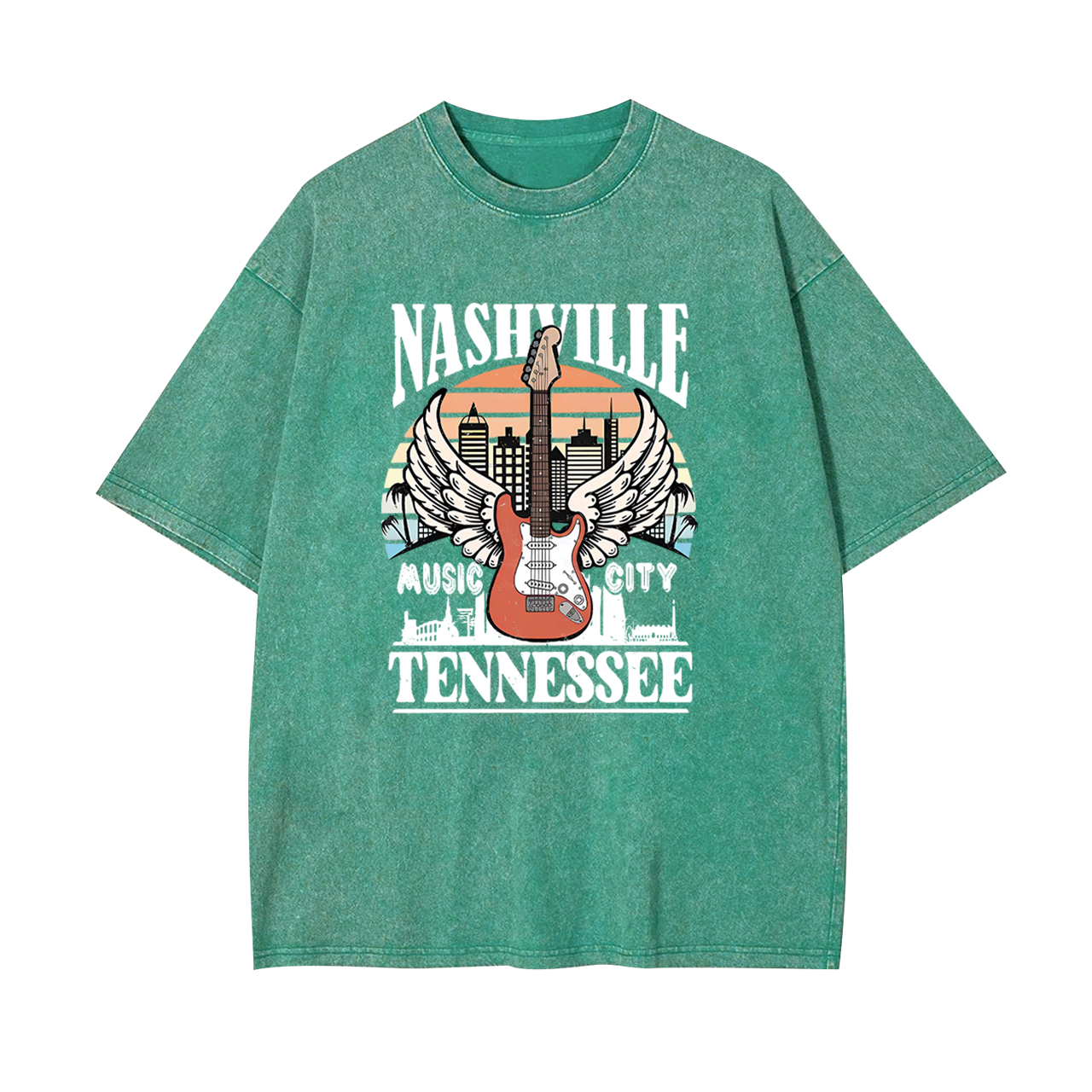 Classic Nashville Music City 1993 Garment-dye Tees