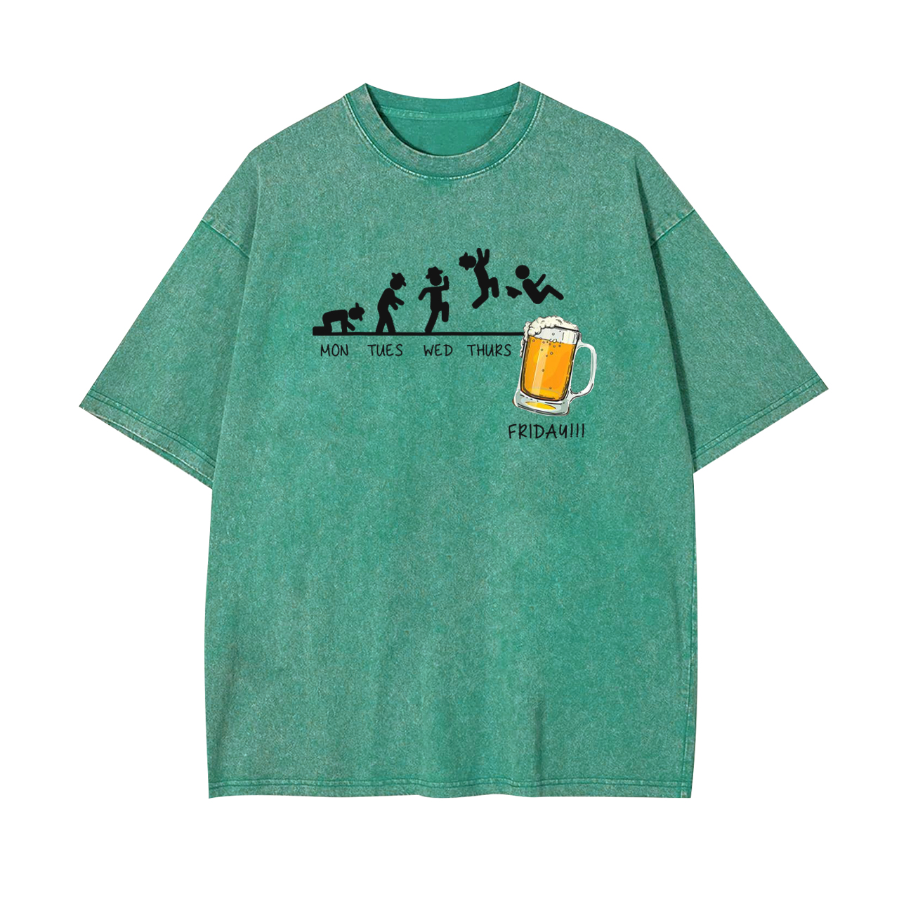 Monday to Friday��I Love Beer Garment-dye Tees