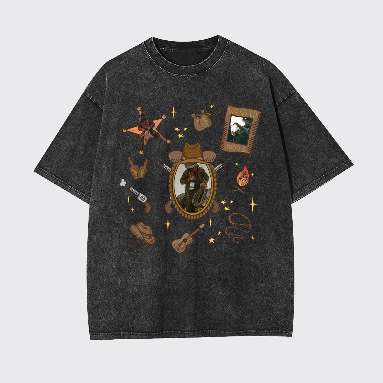 Custom Photo Birthday Gifts Garment-dye Tees