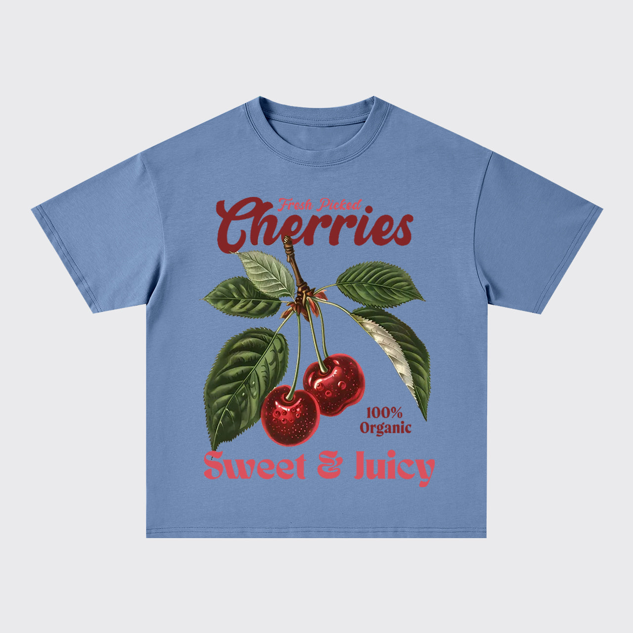 Fresh Pricked Cherries-Sweet And Juicy Oversize T-Shirts