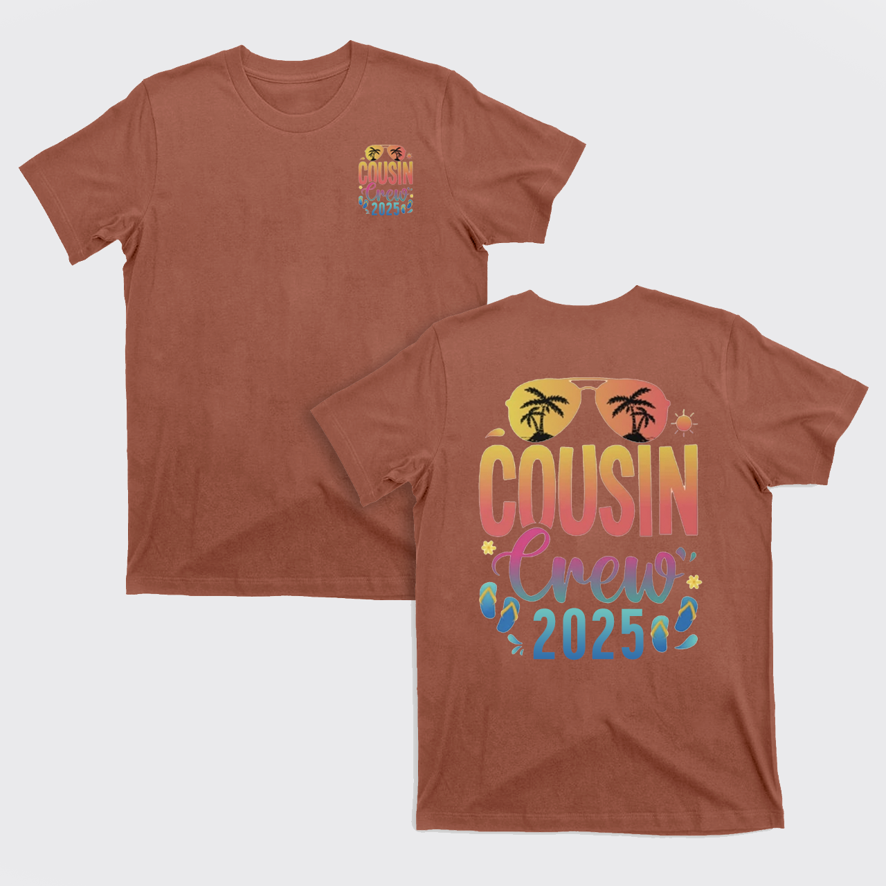Cousin Crew 2025 Family Summer Vacation T-Shirts