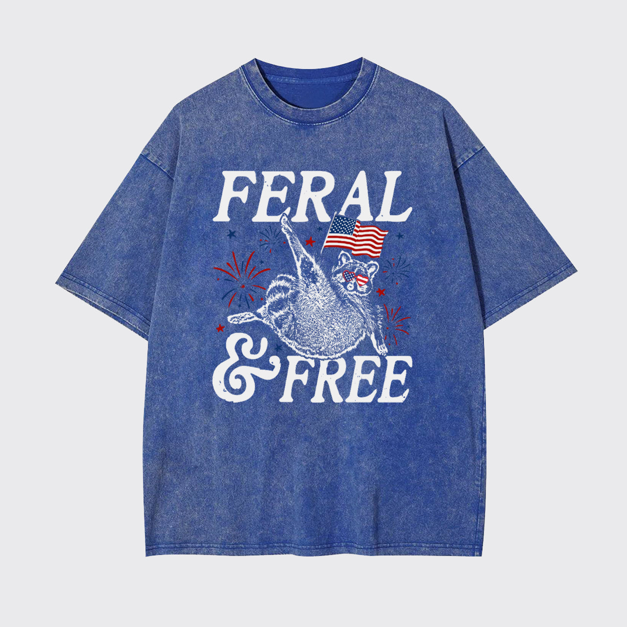Feral Raccoon-Feral And Free Garment-dye Tees
