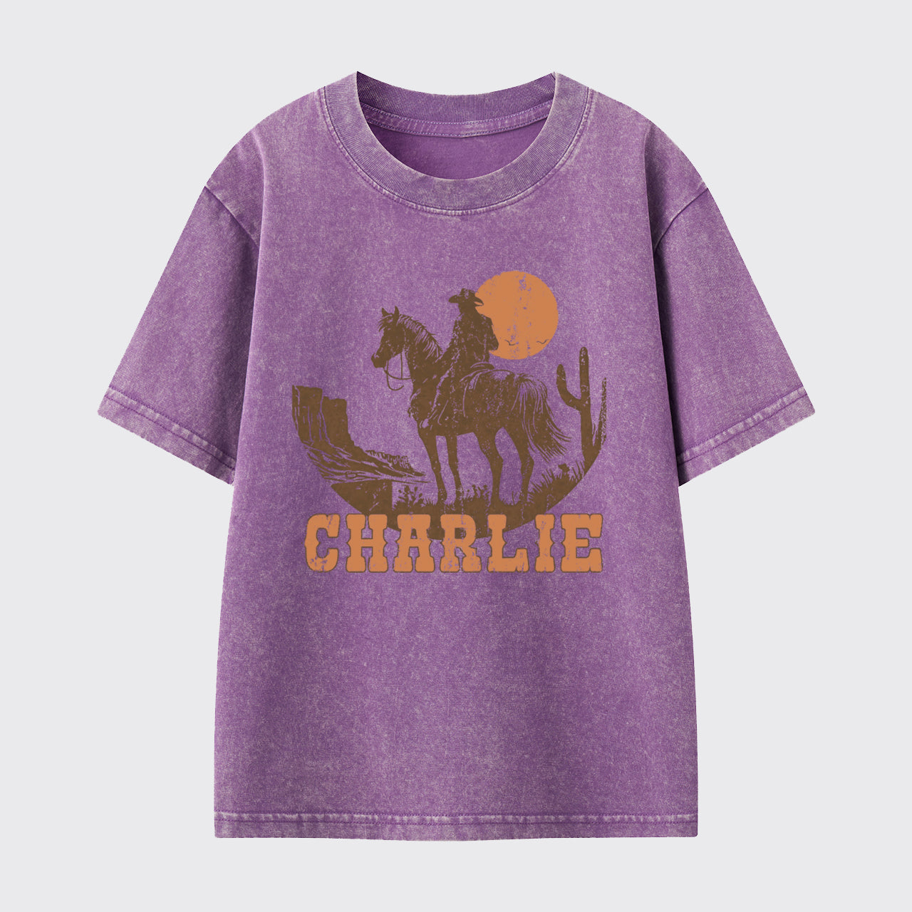Personalized Cowboy Washed Toddler T-shirt