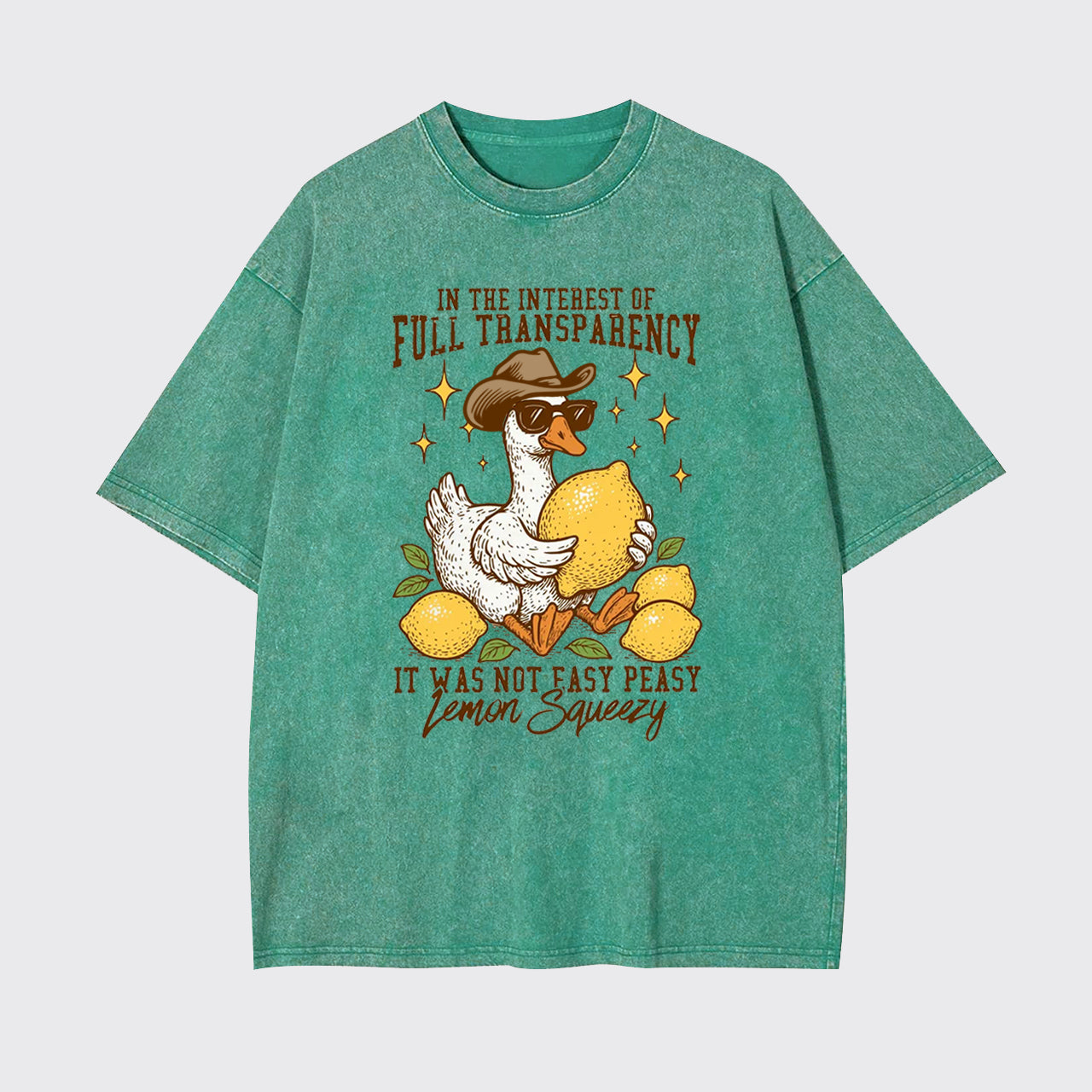 Funny Sarcastic Lemon Goose Garment-dye Tees