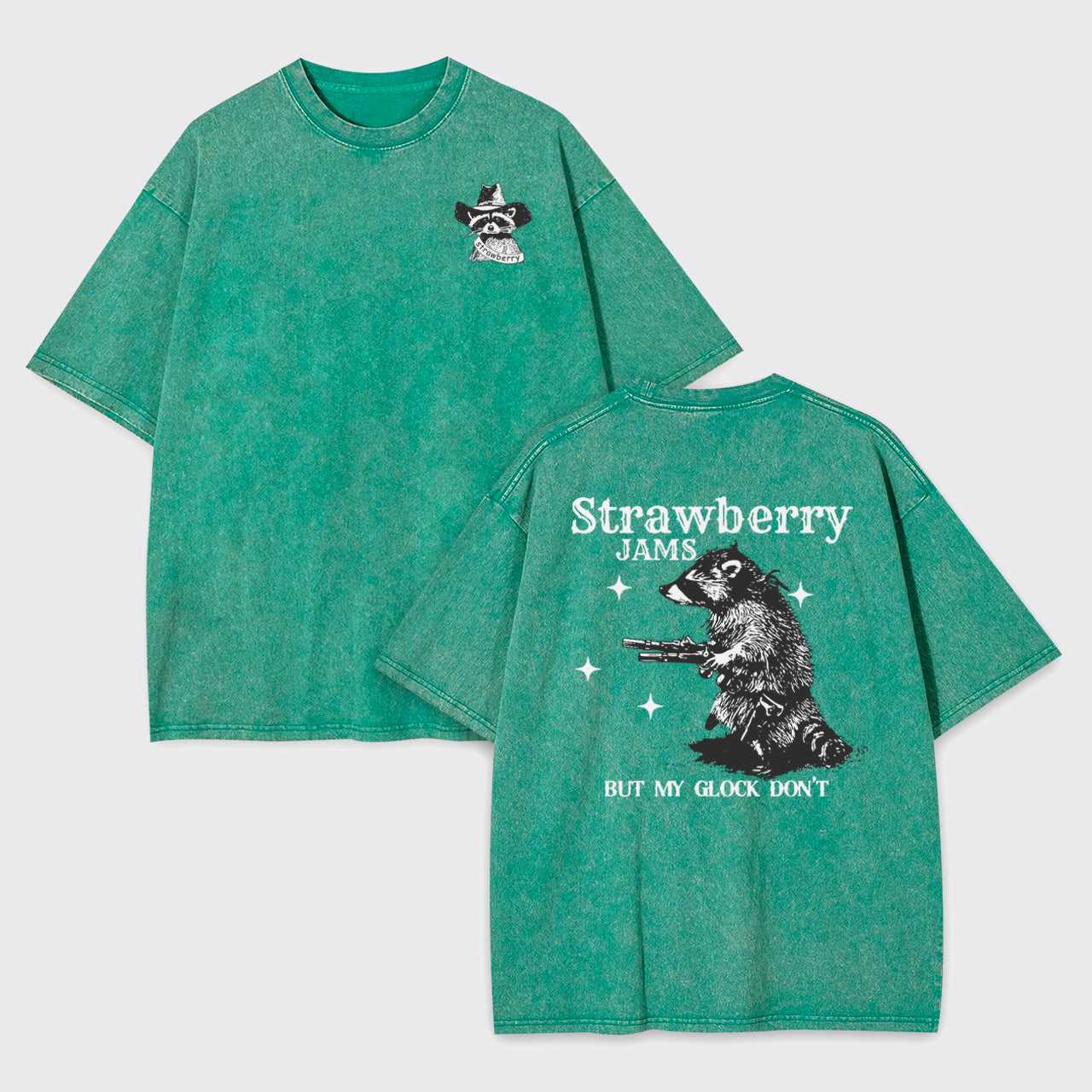 Snarky Sayings-Strawberry Jams But My Glock Don't Garment-dye Tees