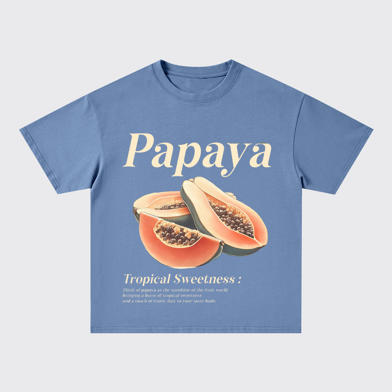 Retro Style-Fresh Papaya Oversize T-Shirts