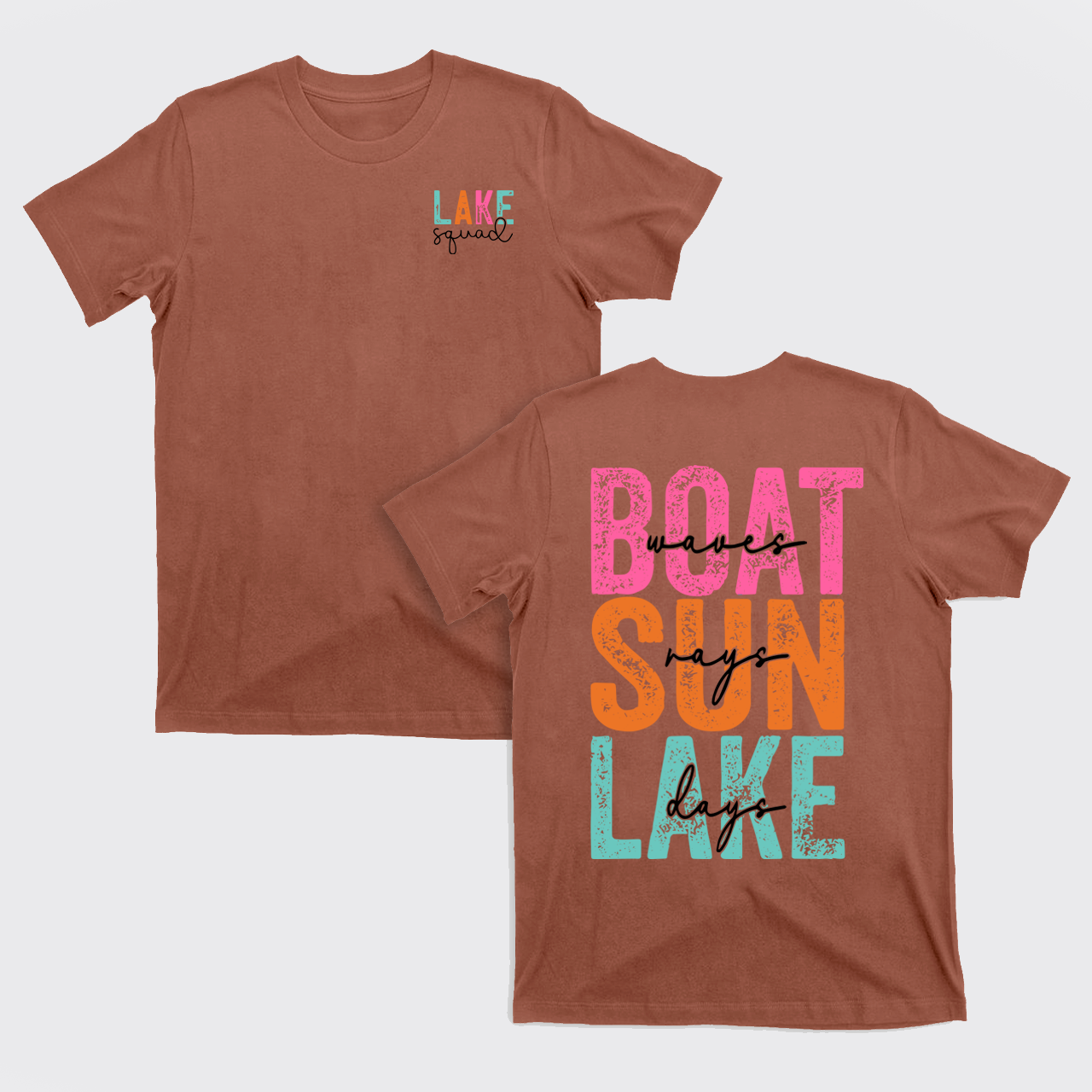 Hello Summer,Boat Waves Sun Rays Lake T-Shirts