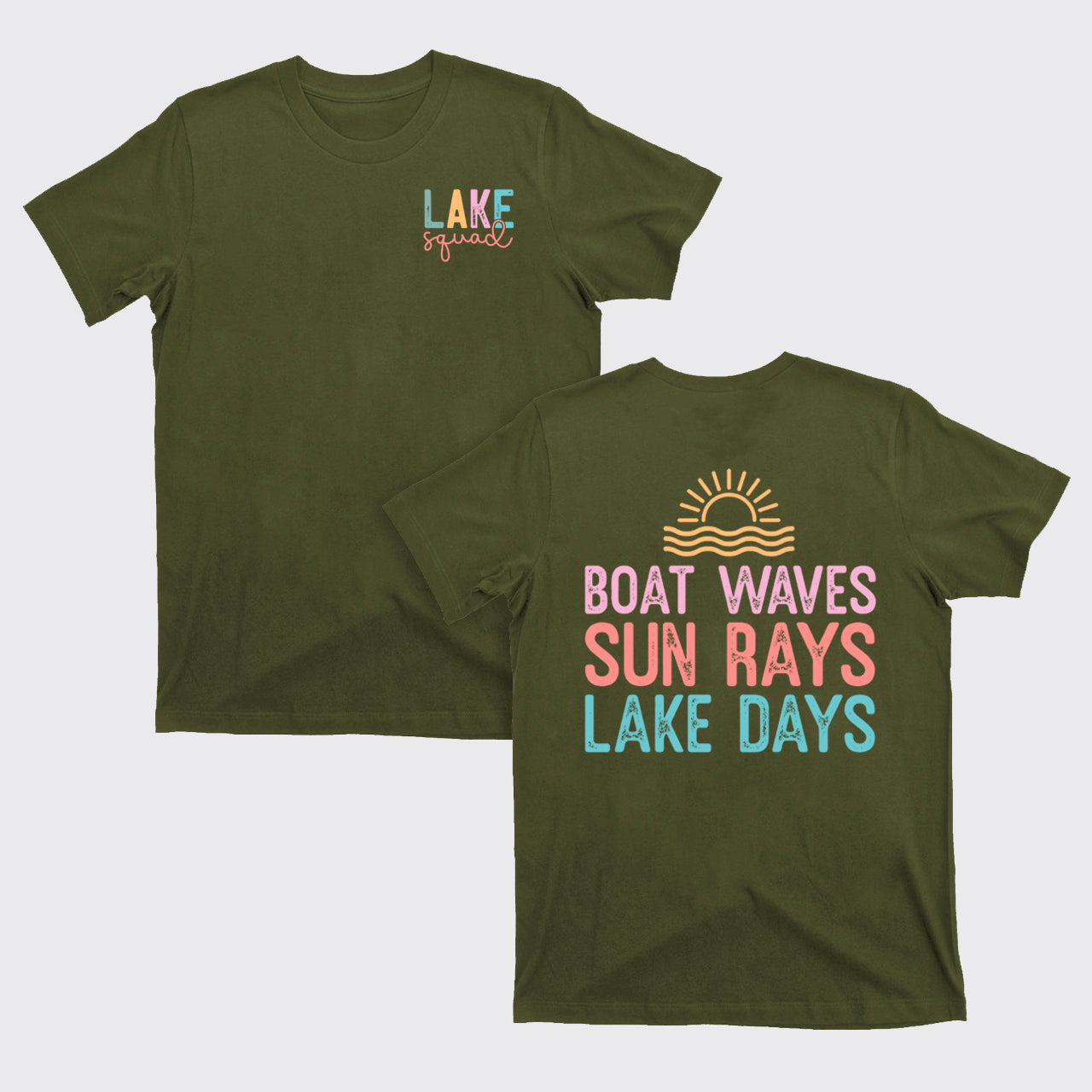 Lake Squad, Boat Waves Sun Rays Lake Days T-Shirts