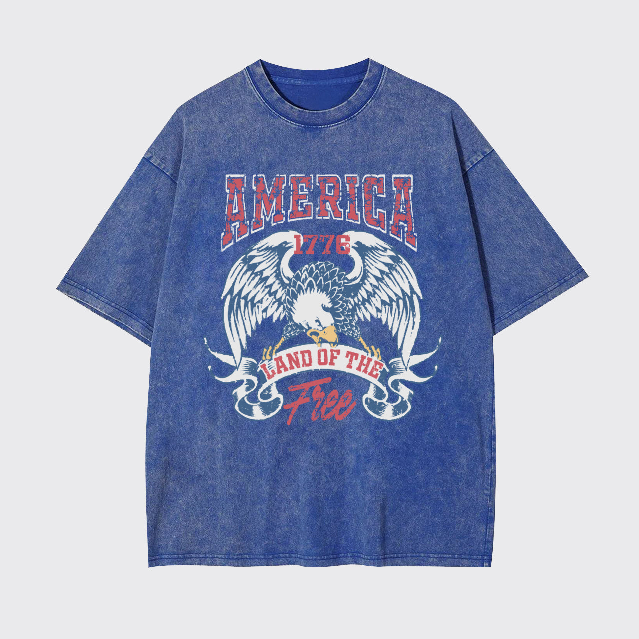 Independence Day-America Land Of The Free Garment-dye Tees