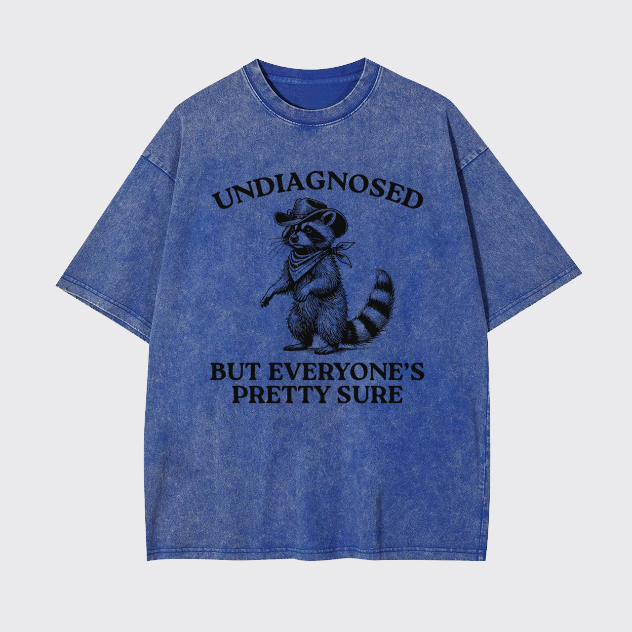 Trash Raccoon-Undiagnosed But Everyone's Pretty Sure Garment-dye Tees