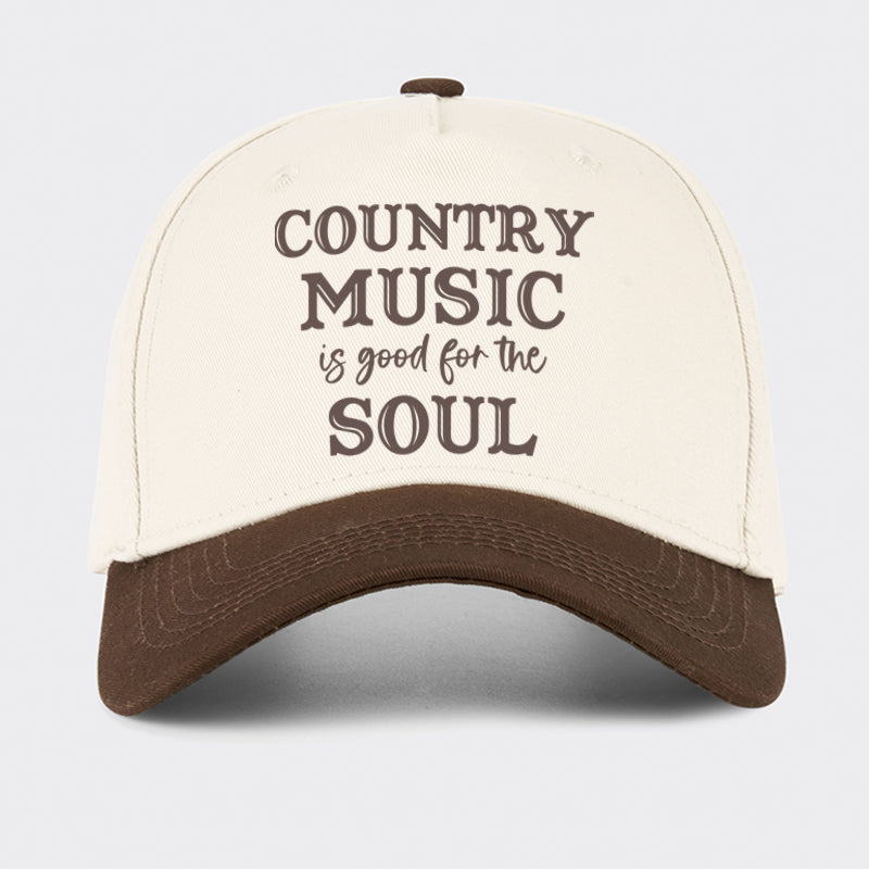 Country Music Is Good For The Soul Baseball Cap