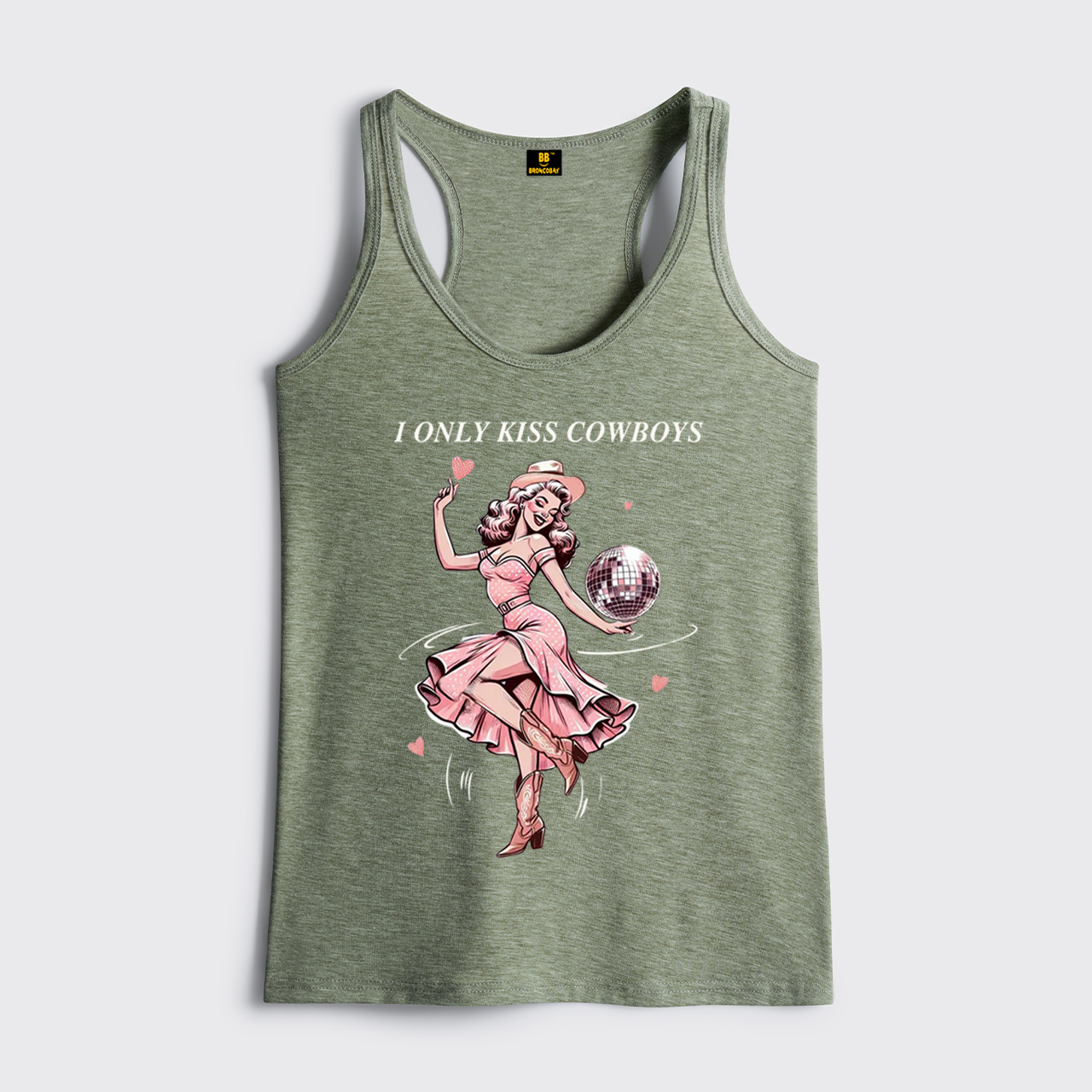 I Only Kiss Cowboys Classic Tanks