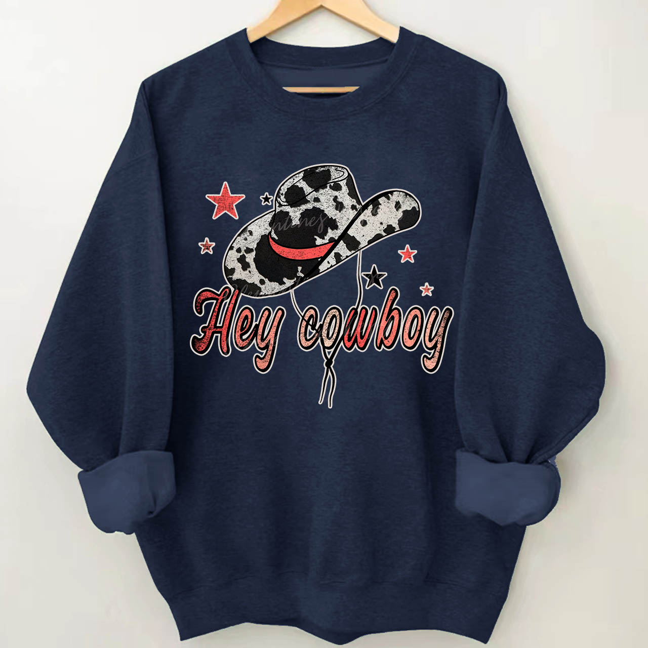 Hey Cowboy Cowgirls Hat Sweatshirt