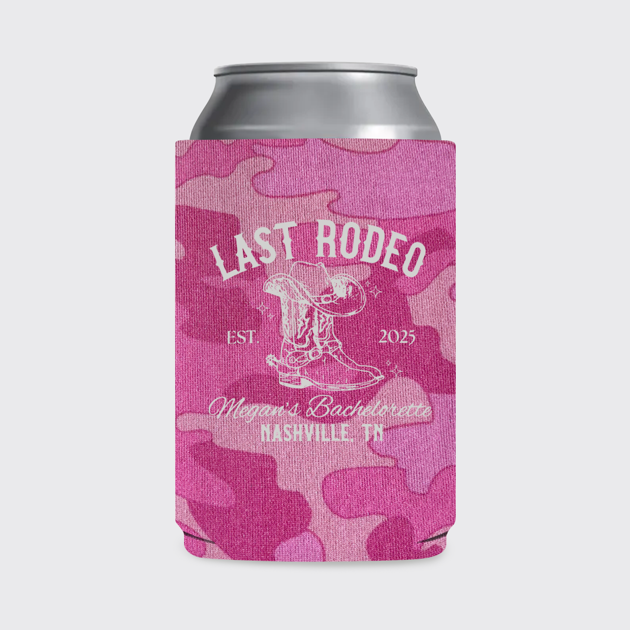 Personalized Last Rodeo Cowgirl Bachelorette Koozie