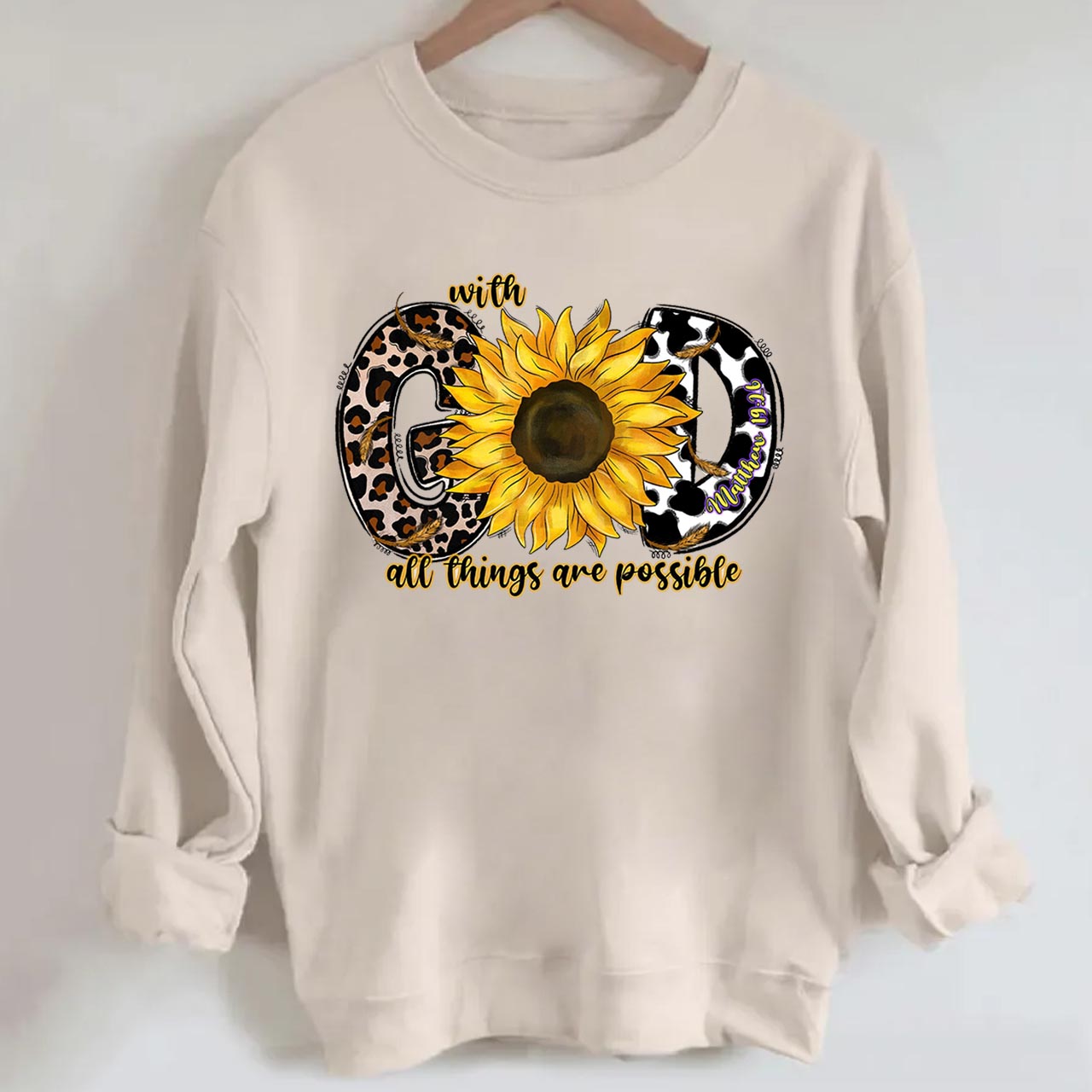 With God All Things are Possible Sweatshirt