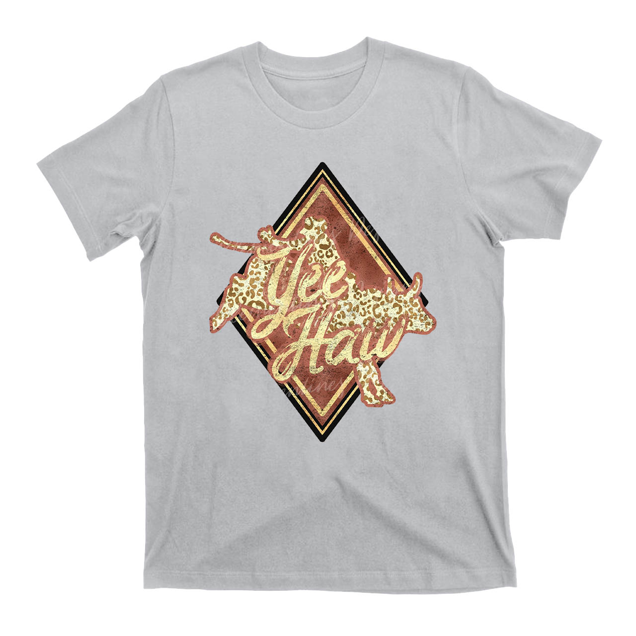 YeeHaw Cowboy Diamond Card Bull T-Shirts