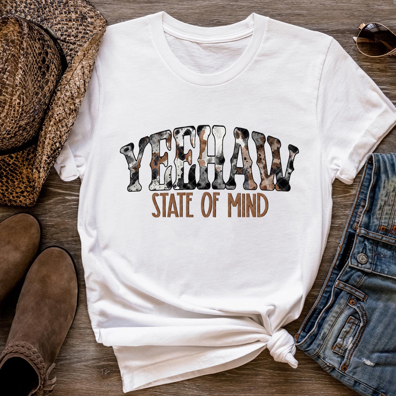 YeeHaw State Of Mind Cowboys T-Shirts