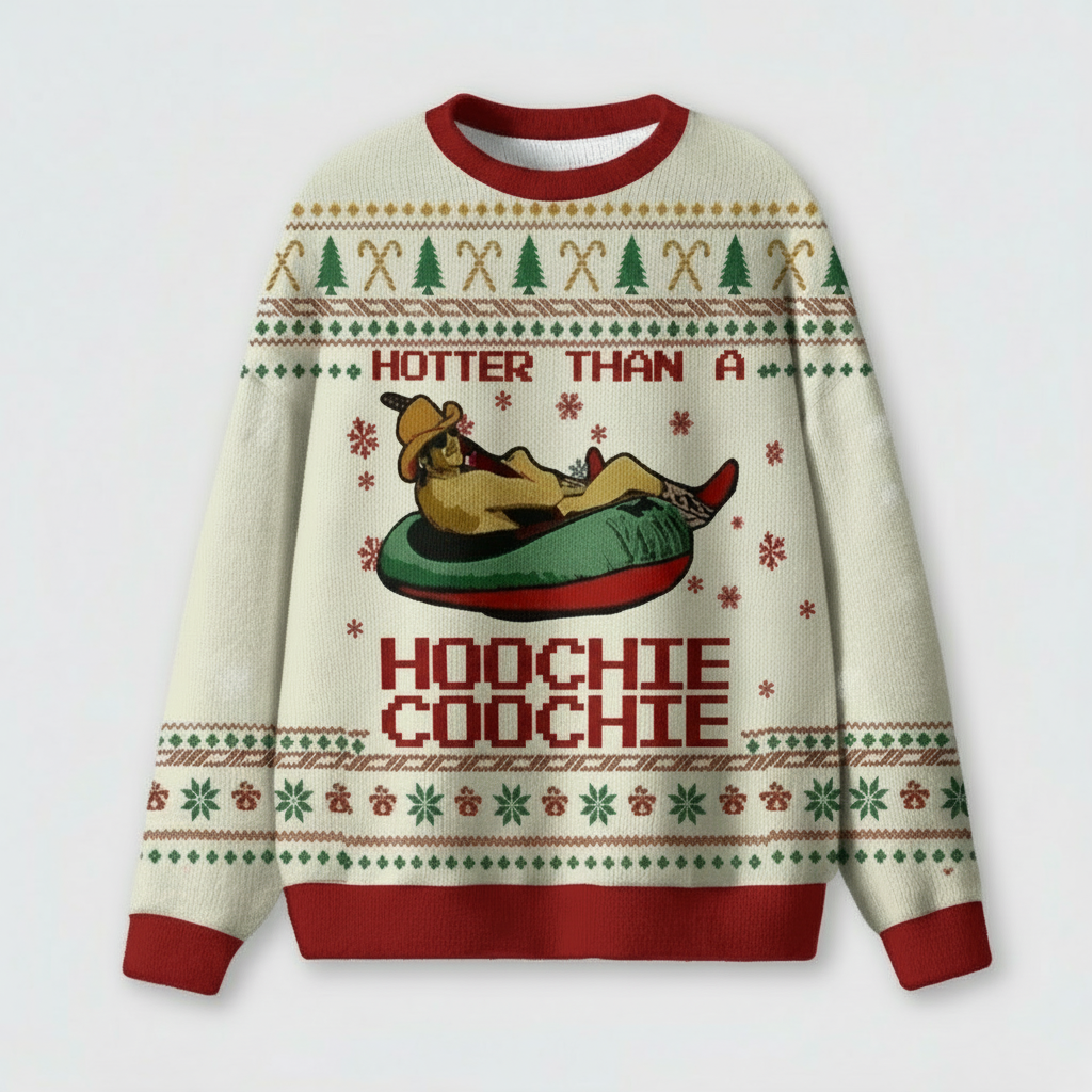Funny Country Christmas Ugly Knit Sweatshirt