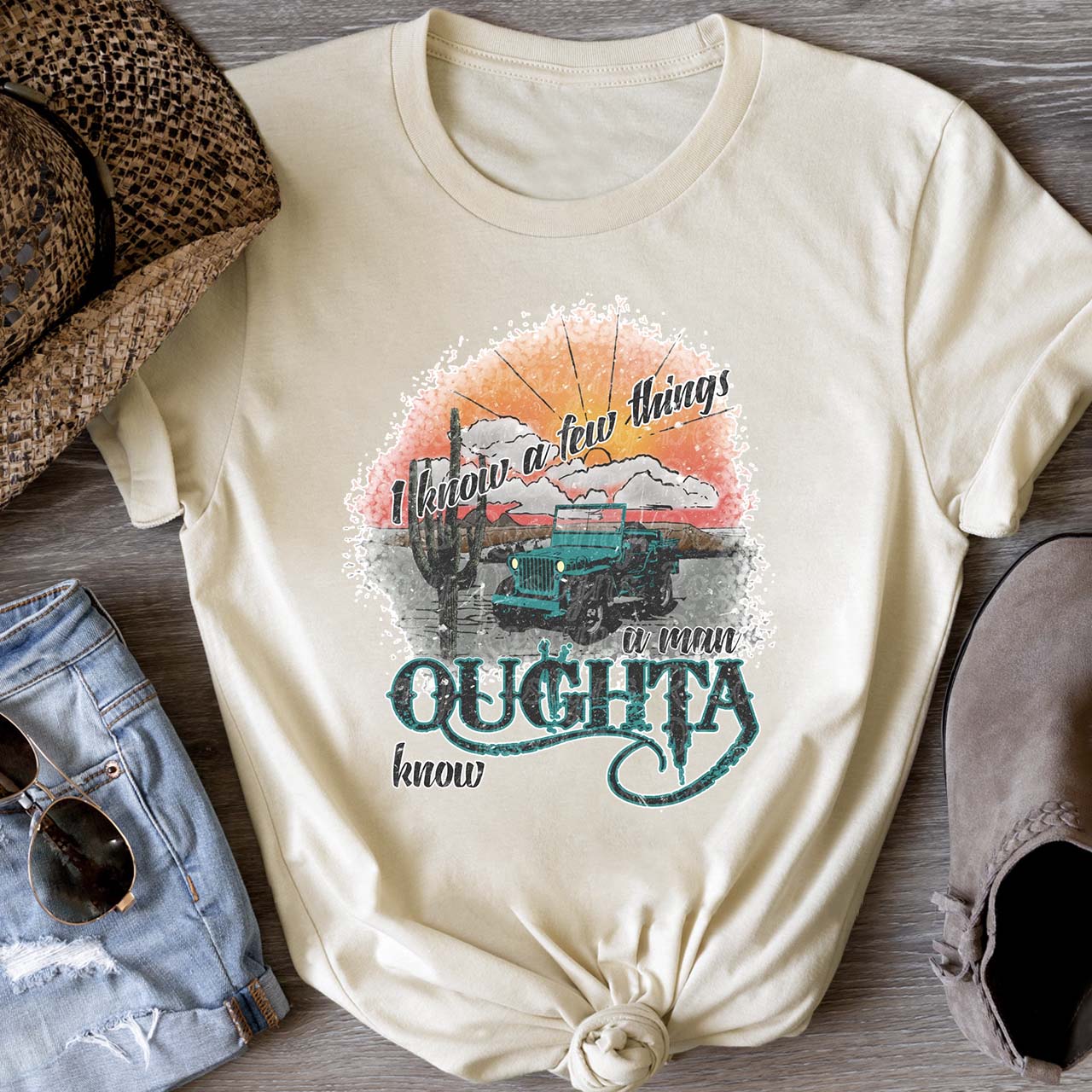 A Man Oughta Know Cowboys T-Shirts