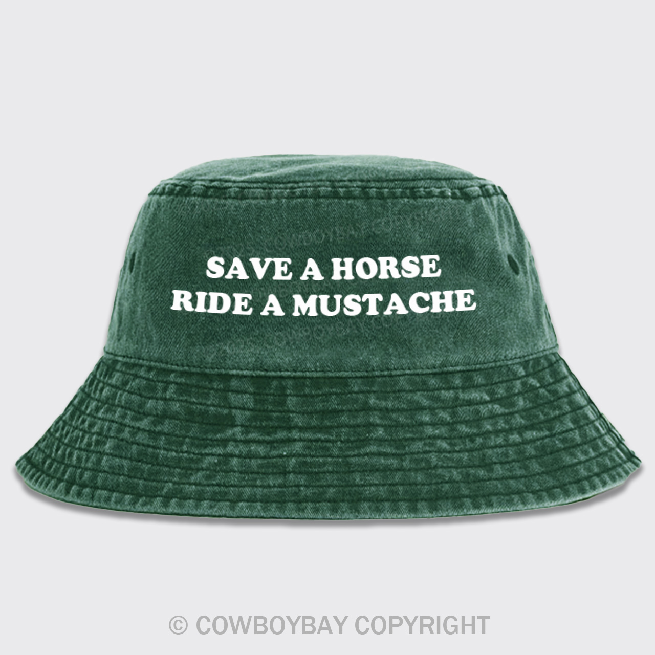 Save A Horse Ride A Mustache Bucket Hat