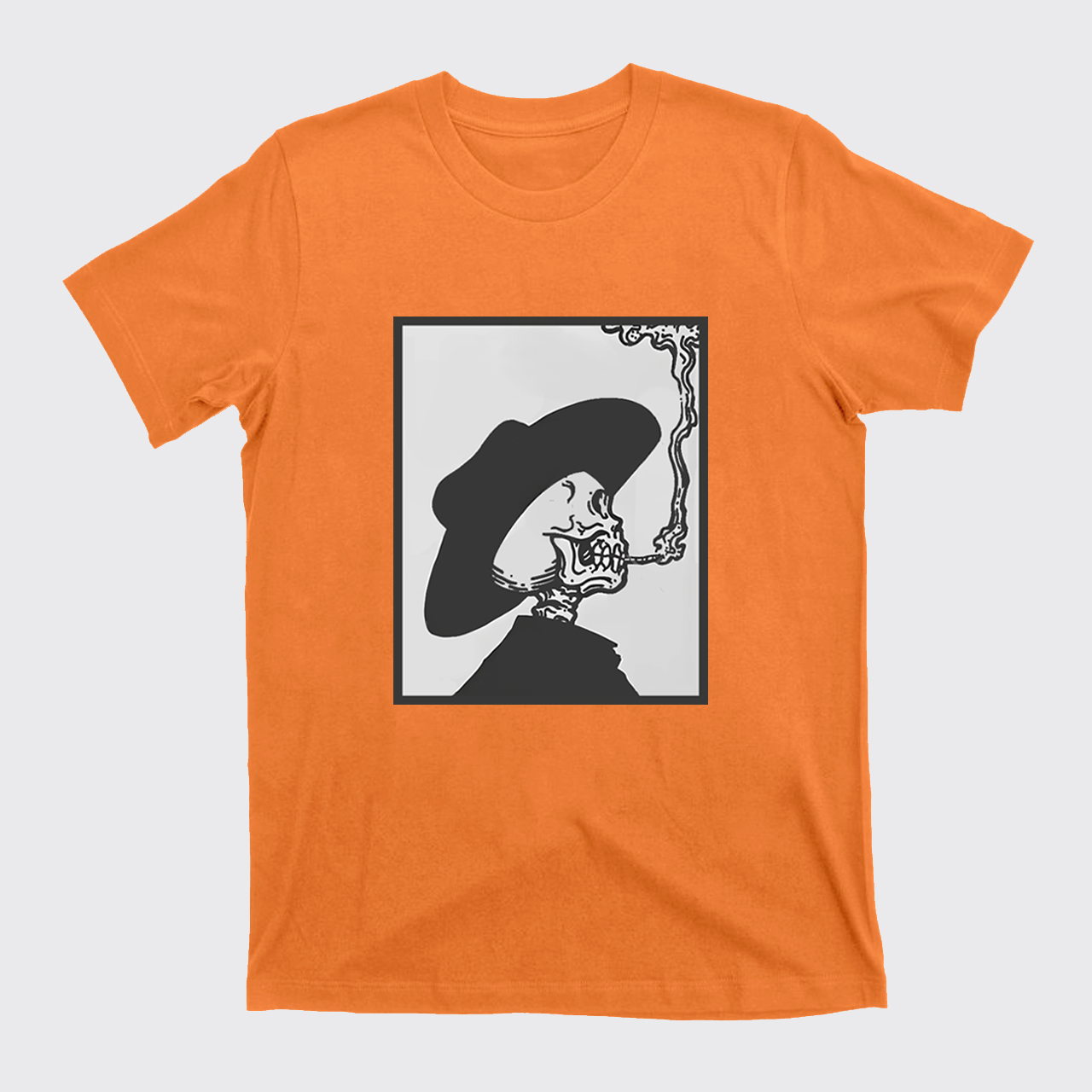 Smoking Cowboy Skeleton T-Shirts