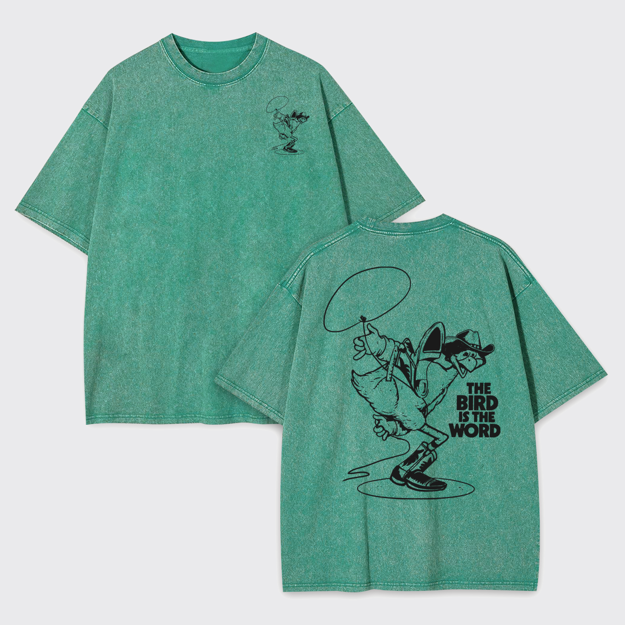 The Bird's Western Groove Garment-dye Tees