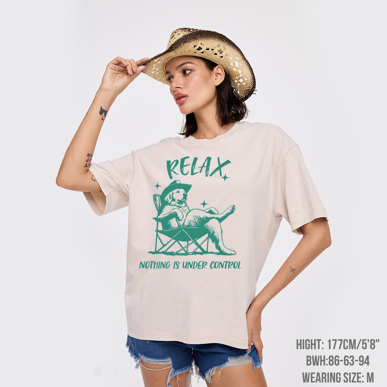 Relax Nothing Is Under Control Garment-dye Tees