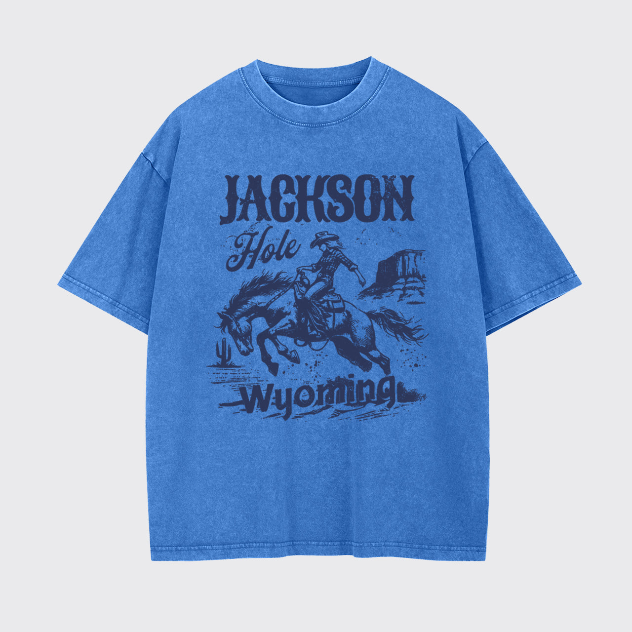 Vintage Cowboy-Jackson Hole Wyoming Garment-dye Tees