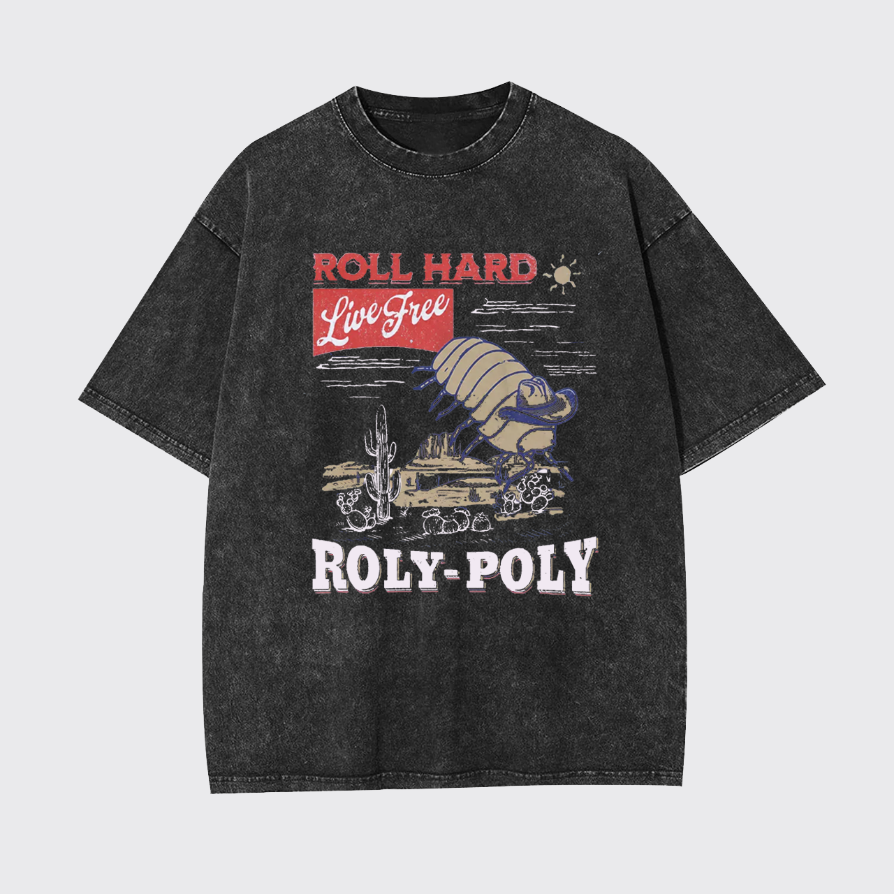 Roly Hard Live Free Garment-dye Tees