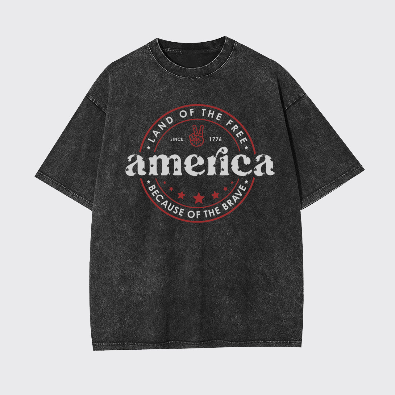 America Land Of The Free Garment-dye Tees