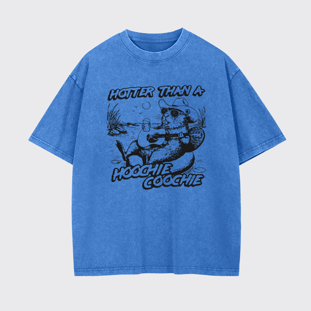 Funny Capybara-90s Country Music Garment-dye Tees