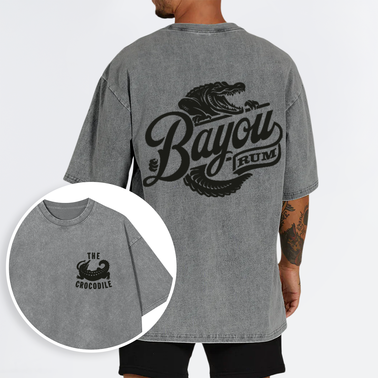 The Crocodile Bar in Seattle&Rum Garment-dye Tees