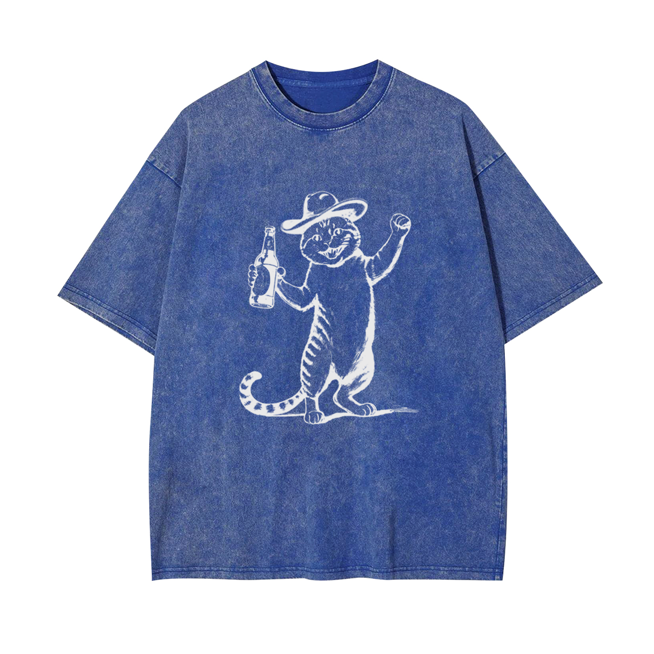 For Beer Cat Garment-dye Tees