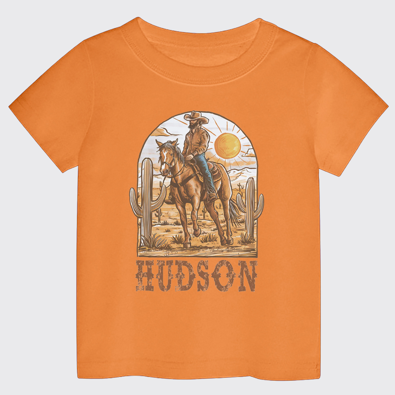 Personalized Cowboy Desert Kids T-shirt