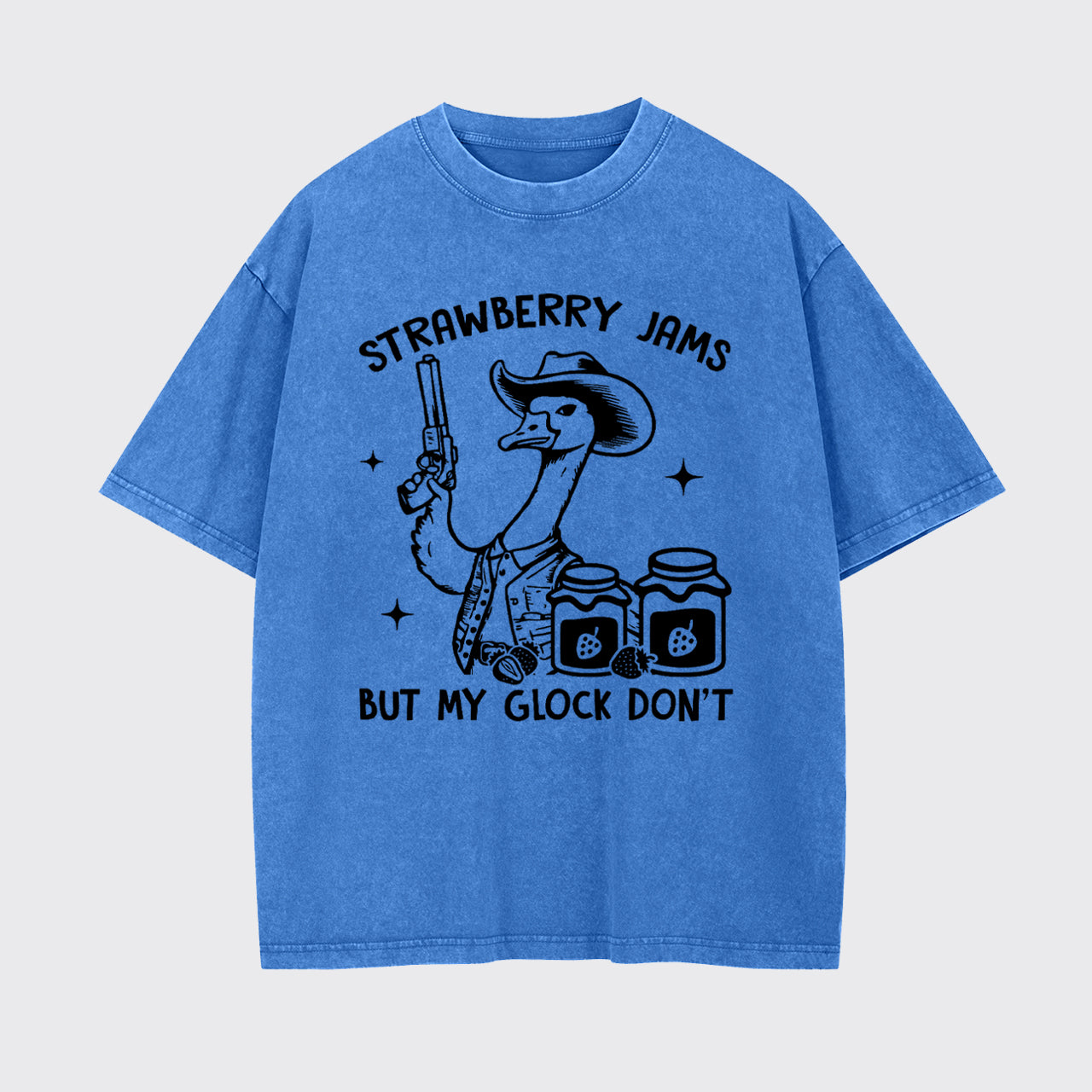 Strawberry Jams But Not My Glock Garment-dye Tees
