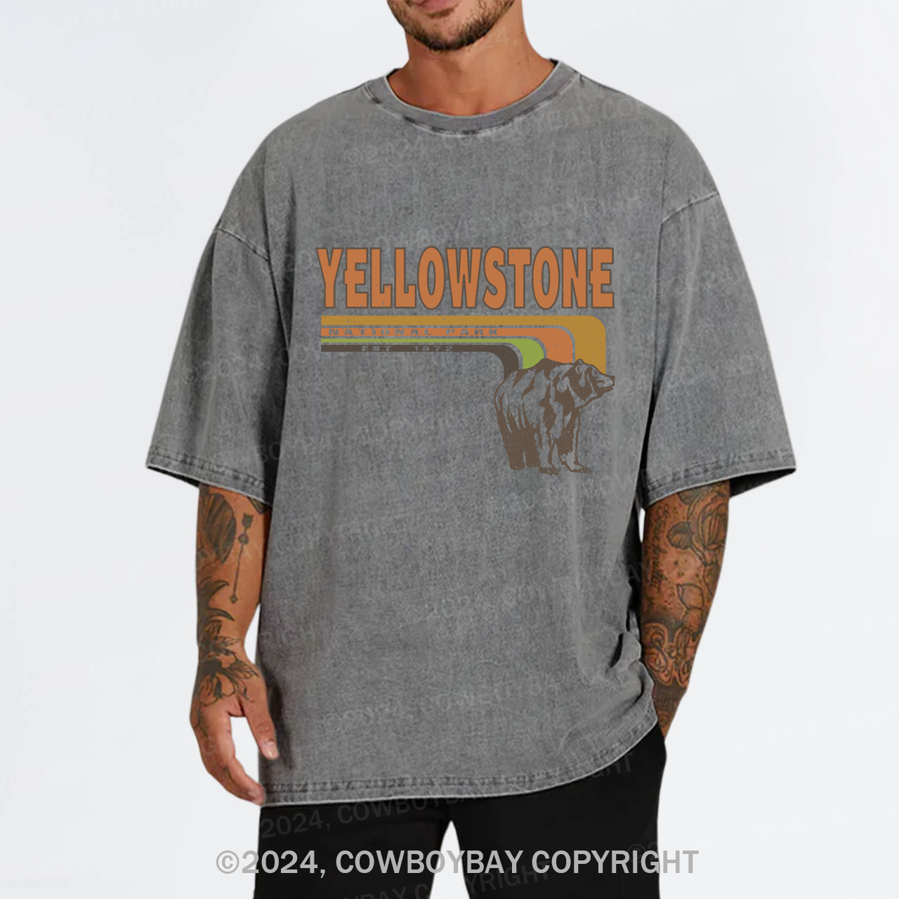Inspired Yellowstone National Park Garment-dye Tees