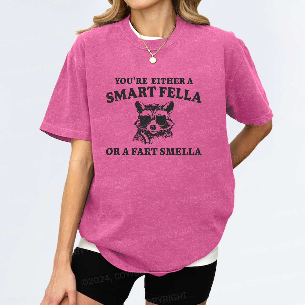 Are You A Smart Fella Or Fart Smella Garment-dye Tees