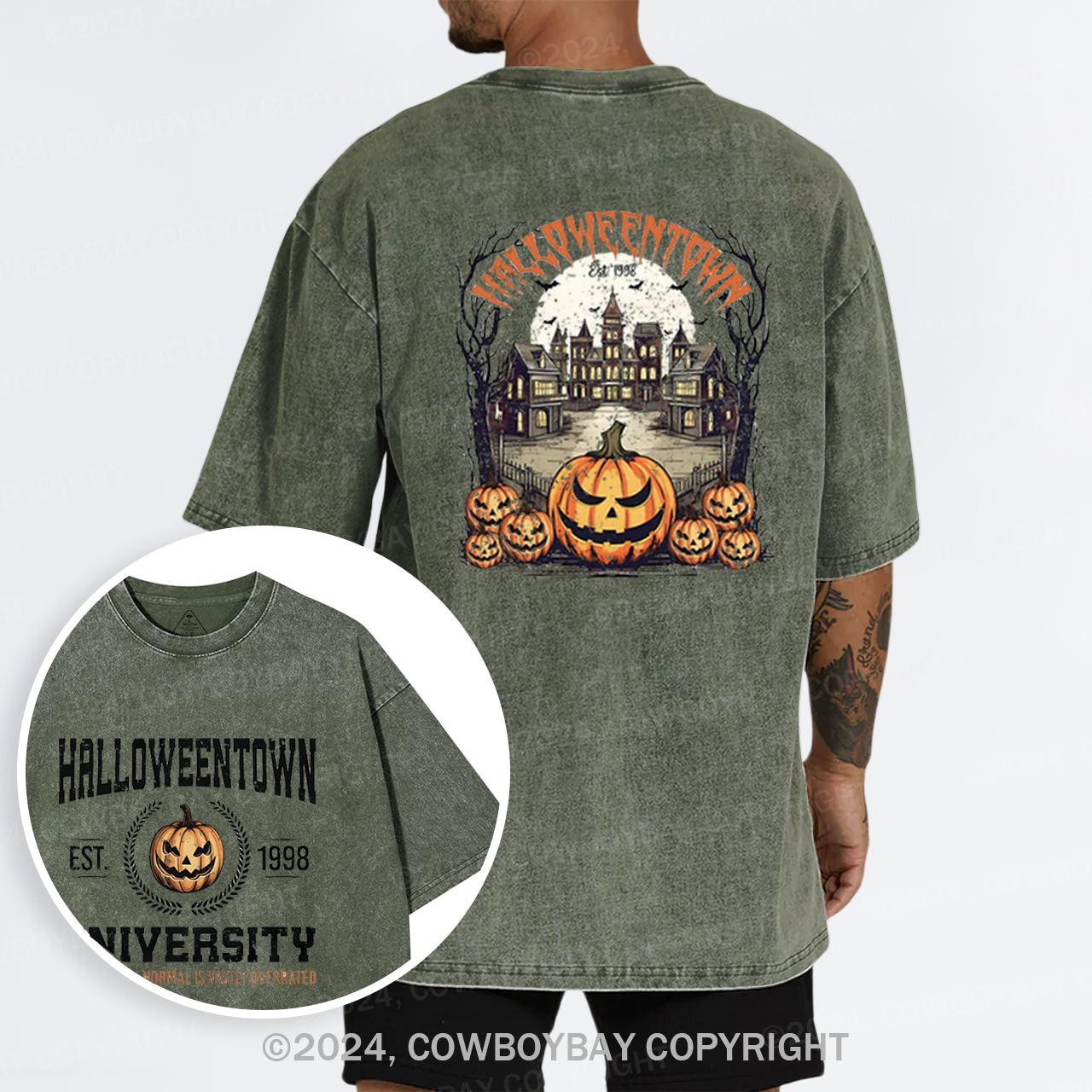 Halloweentown University Est.1998 Garment-dye Tees