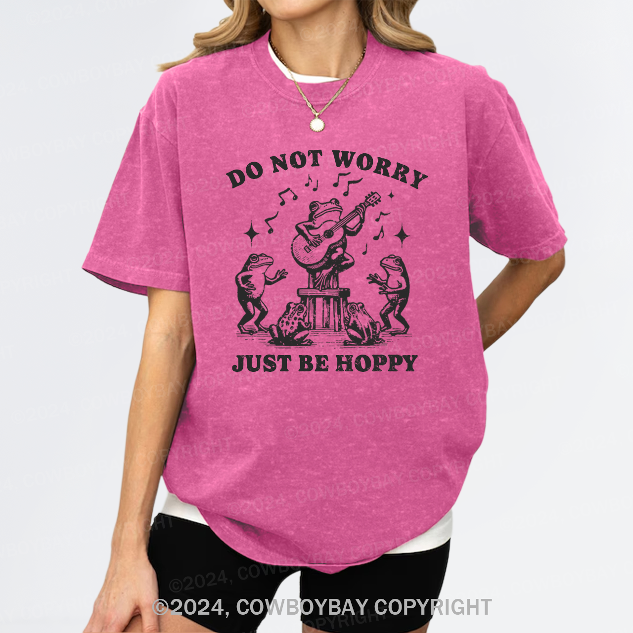 Do Not Worry Just Be Hoppy Garment-dye Tees
