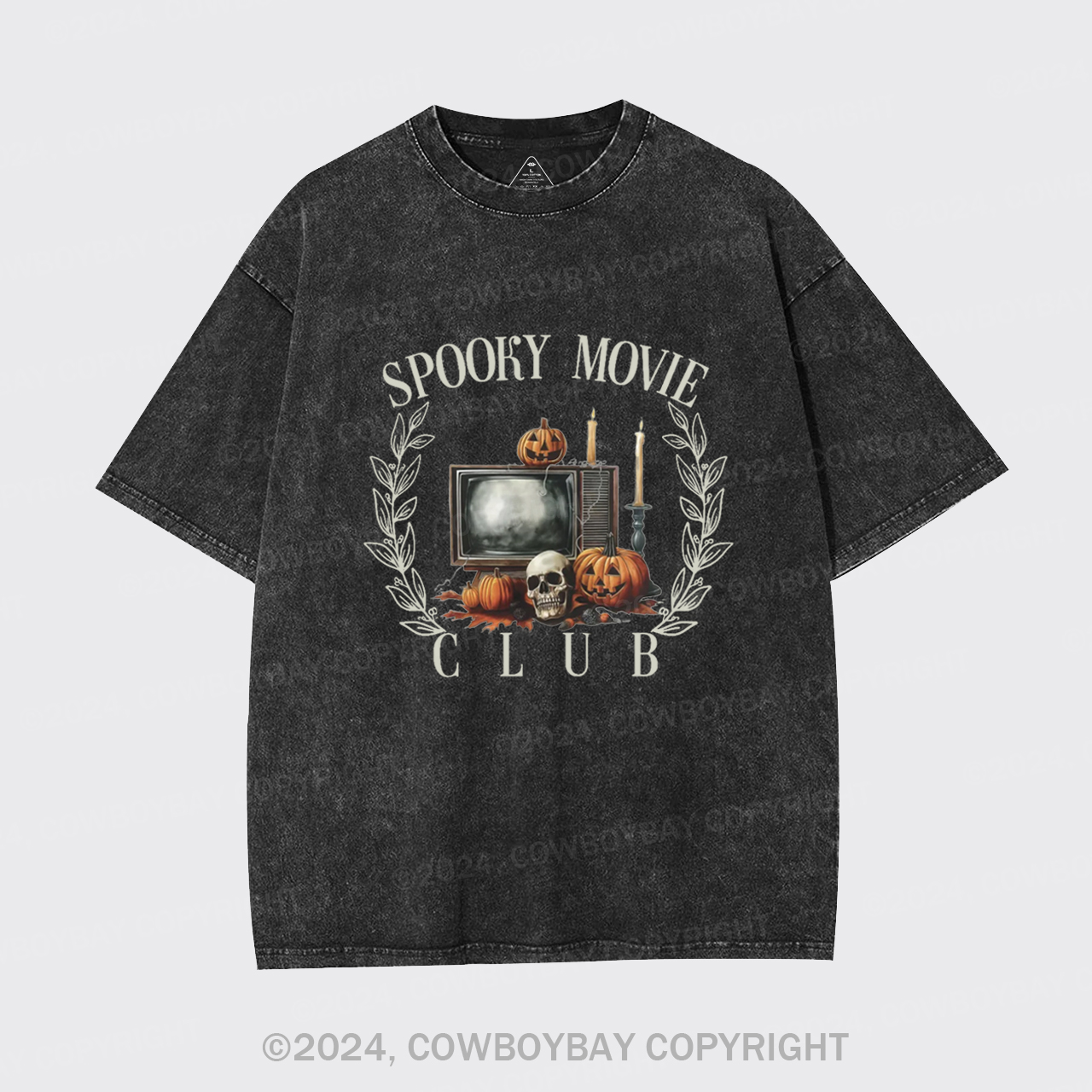 Spooky Movie Club Garment-dye Tees