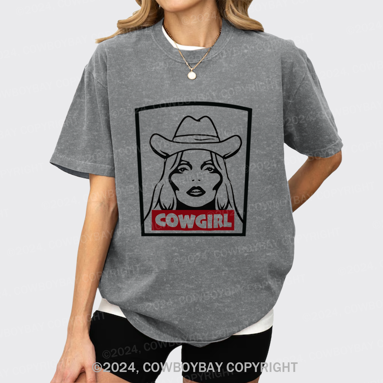 Cowgirl 90's Vintage Music Garment-dye Tees